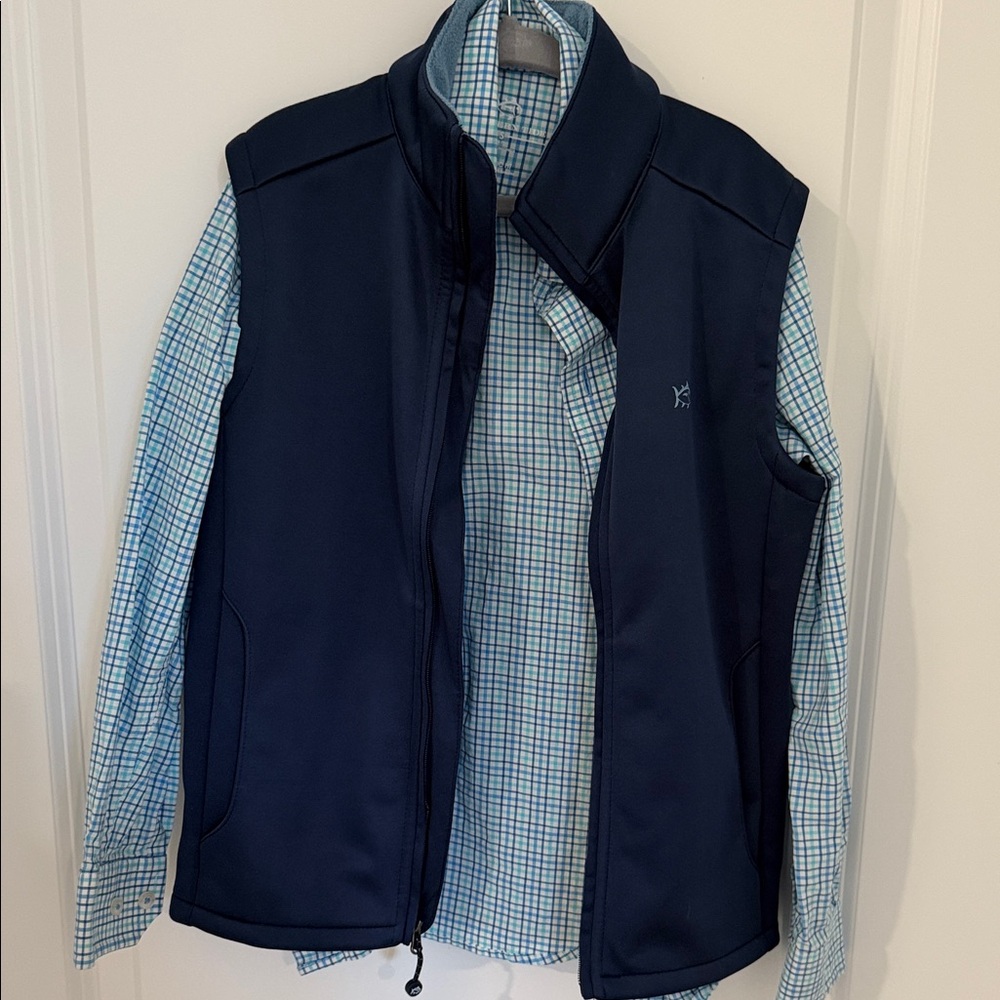 Boys Southern Tide Button Down Shirt and Vest
